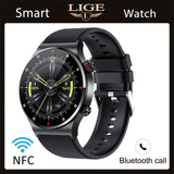 LIGE ECG+PPG Bluetooth Call Smart Watch Men 2022 Sports Bracelet NFC Waterproof Custom Watch Face Men SmartWatch For IOS Android