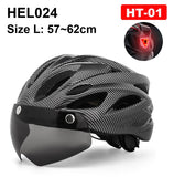 NEWBOLER Cycling Helmet Man Women LED Light Helmet Road Mountain Bike Helmet Lens For Riding Bicycle Sports Skateboard Scooter