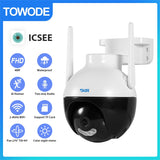 TOWODE 8MP 4K WIFI IP Camera PTZ Outdoor Camera Home Security 4X Digital Zoom Speed Dome Camera H.265 CCTV Video Surveillance