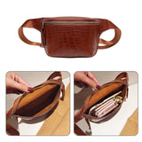 Waist Bags PU Leather Pack Shoulder Bag Ladies Alligator Pattern Waist Pack Women Belt Multifunctional Chest Bag cross body bags