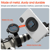 Bike Phone Holder,Motorcycle Cellphone Quick Mount,Universal Mountain/Road Bicycle,MTB,Scooter,Electric Handlebar Phone Stand