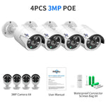 Hiseeu 5MP 3MP Audio IP Security Surveillance Camera POE H.265 Outdoor Waterproof IP66 CCTV Camera P2P Video Home for POE NVR