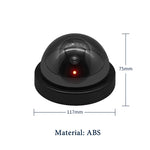 Creative Black Plastic Dome CCTV Dummy Camera Flashing Led Fake Camera Power Via AA Battery Surveillance Security System