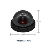 Creative Black Plastic Dome CCTV Dummy Camera Flashing Led Fake Camera Power Via AA Battery Surveillance Security System