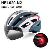 NEWBOLER Cycling Helmet Man Women LED Light Helmet Road Mountain Bike Helmet Lens For Riding Bicycle Sports Skateboard Scooter