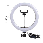 Photo Lights 26cm/10in Circle Ring Light Dimmable Luces LED Selfie USB Plug Lamp For Tiktok Video Studio Light With Tripod Stand