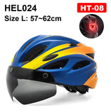 NEWBOLER Cycling Helmet Man Women LED Light Helmet Road Mountain Bike Helmet Lens For Riding Bicycle Sports Skateboard Scooter