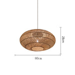 Natural Rattan Lamp Pendant light New Chinese Style Hand-woven Pendant Light for Living Room Hanging Luminaire Dining Room light