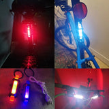 USB Rechargeable Waterproof Mountain Bike Lamp Warning Cycling Taillight Bike LED Headlight Tail Light For Electric Scooter