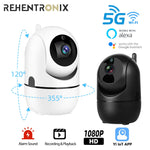 5G WiFi Camera 1080P WiFi PTZ IP Camera Wireless WiFi Surveillance Camera Alexa Google Auto Tracking Indoor Security IP Camera