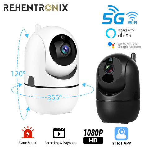 5G WiFi Camera 1080P WiFi PTZ IP Camera Wireless WiFi Surveillance Camera Alexa Google Auto Tracking Indoor Security IP Camera