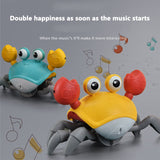 Induction Escape Crab Rechargeable Electric Pet Musical Toys Children&#39;S Toys Birthday Gifts Interactive Toys Learn To Climb Toys