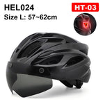 NEWBOLER Cycling Helmet Man Women LED Light Helmet Road Mountain Bike Helmet Lens For Riding Bicycle Sports Skateboard Scooter