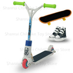 Mini Scooter Two Wheel Scooter Finger Skateboard Finger Shoes Mini Cloth Children's Educational Toys Finger Bike Funny Toy