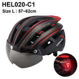 NEWBOLER Cycling Helmet Man Women LED Light Helmet Road Mountain Bike Helmet Lens For Riding Bicycle Sports Skateboard Scooter