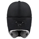 Trend Winter Thermal Bomber Hats Men Women Fashion Ear Protection Face Windproof Ski Cap Velvet Thicken Couple Hat