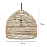 Natural Rattan Lamp Pendant light New Chinese Style Hand-woven Pendant Light for Living Room Hanging Luminaire Dining Room light