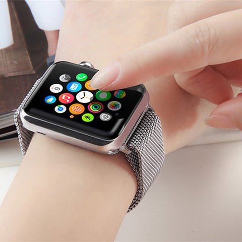 Steel Apple Watch Strap - shop.livefree.co.uk