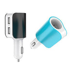 Dual USB Car Charger with access to Cigarette - shop.livefree.co.uk