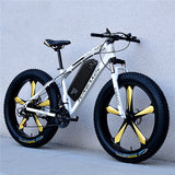 26inch snow electric mountain bicycle 48V lithium battery 1000w motor fat ebike 4.0 tires  high speed brushless electric bike - shop.livefree.co.uk