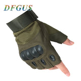 2018 Sale Us Army Men's Tactical Gloves Outdoor Sports Half Finger Military Combat Anti-Slip Carbon Fiber Shell Tactical Gloves - shop.livefree.co.uk