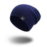 Mixed Color Baggy Beanies For Men Winter Cap Women's Outdoor Bonnet Skiing Hat Female Soft Acrylic Slouchy Knitted Hat For Boys - shop.livefree.co.uk