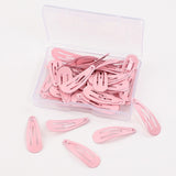 50 Pcs Mix-Color 3cm Baby Girls Snap Hair Clips No Slip Metal Hair Barrettes Hair Pins Kids Hair Accessorie - shop.livefree.co.uk