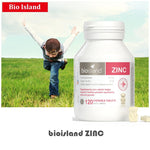 Australia Bio Island ZINC Supplement Milk Flavour Chewable 120Tablets for Children Immune system Growth Development Healthy skin - shop.livefree.co.uk