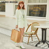 Vero Moda New Ins Style Women's H-shaped Lapel Double-breasted Suit Jacket - shop.livefree.co.uk