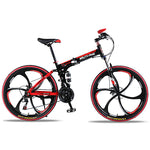 Wolf's Fang Folding Mountain bike with  21 speed & 26" inch Wheels - shop.livefree.co.uk