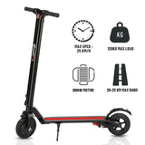 iScooter Foldable E-Scooter with Brake Display Screen LED Light - shop.livefree.co.uk
