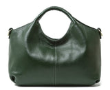 Genuine leather cow skin women handbag bag soft shoulder bags with long strap - shop.livefree.co.uk