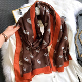Luxury Brand 2021 Cotton Scarf Women Large Shawls Pashmina Hijab Foulard Echarpe Design Print Lady Beach Stole Head Scarves