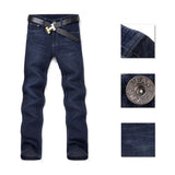 50% Hot Sale Classic Men Casual Mid-Rise Straight Denim Jeans Long Pants Comfortable Trousers