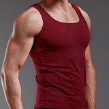 Men&#39;s Casual Tank Summer High Quality Bodybuilding Fitness Muscle  Singlet Man&#39;s Clothes  Sleeveless Slim Fit Vest