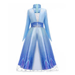 Frozen 1&amp;2 Anna Elsa Princess Dress For Girl Birthday Party Tulle Prom Gown Kids Christmas Cosplay Snow Queen Coronation Costume
