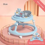 Infant Shining Baby Walker Kids Learning To Walk Multifunction Height Adjustable 6-24M Can Sit and Push with Toy Walker for Baby