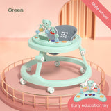 Infant Shining Baby Walker Kids Learning To Walk Multifunction Height Adjustable 6-24M Can Sit and Push with Toy Walker for Baby