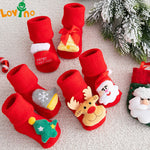 Kids Children&#39;s Socks for Girls Boys Non-slip Print Cotton Toddler Baby Christmas Socks for Newborns Infant Short Socks Clothing