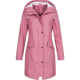 Butemoda New Women's Raincoat Jacket Coat Transition Jackets Sunsets Long Autumn Winter Windbreaker Waterproof Sports Jakets