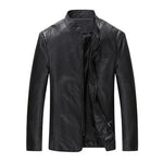 2021 Motorcycle Leather jacket men clothing PU Leather Coats Mens Slim Fit black jacket Casual leather jaket Plus Size 4XL