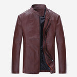 2021 Motorcycle Leather jacket men clothing PU Leather Coats Mens Slim Fit black jacket Casual leather jaket Plus Size 4XL
