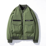 Bomber Jacket Men Plus Size 5XL 6XL 7XL Windbreaker Jaket Black Male Army green Loose Baseball Collar Korean Autumn Clothes Coat