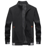 Men Casual Jacket Fashion Zipper Slim Fit Coats Male Trend Man Brand Stand Collar Jakets Autumn Spring Overcoat M-4XL