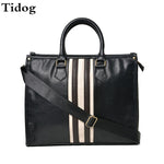 Tidog British business handbags retro men's bags leisure shoulder briefcase - shop.livefree.co.uk